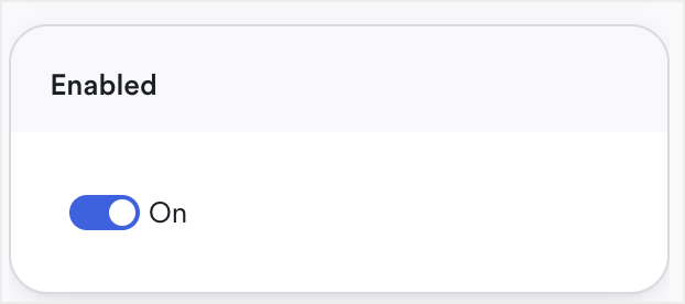 detection enabled toggle on in detection detail view