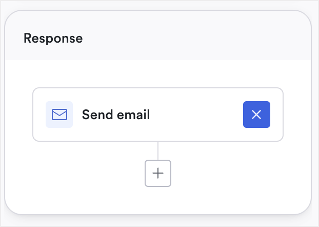 detection default response located in detection detail view